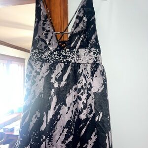 Elegant Black and Gray Women's Dress